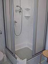 Dusche im Bad